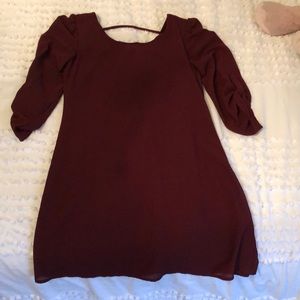 CUTE/COMFY❤️ Maroon dress